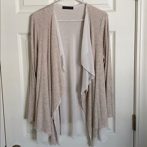 Tan Open Cardigan